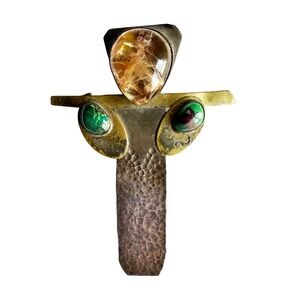 Handmade Artisan Brooch - Jesus on the Cross